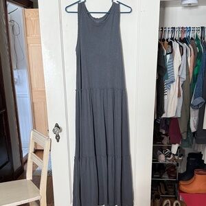 Aerie Charcoal Maxi Dress